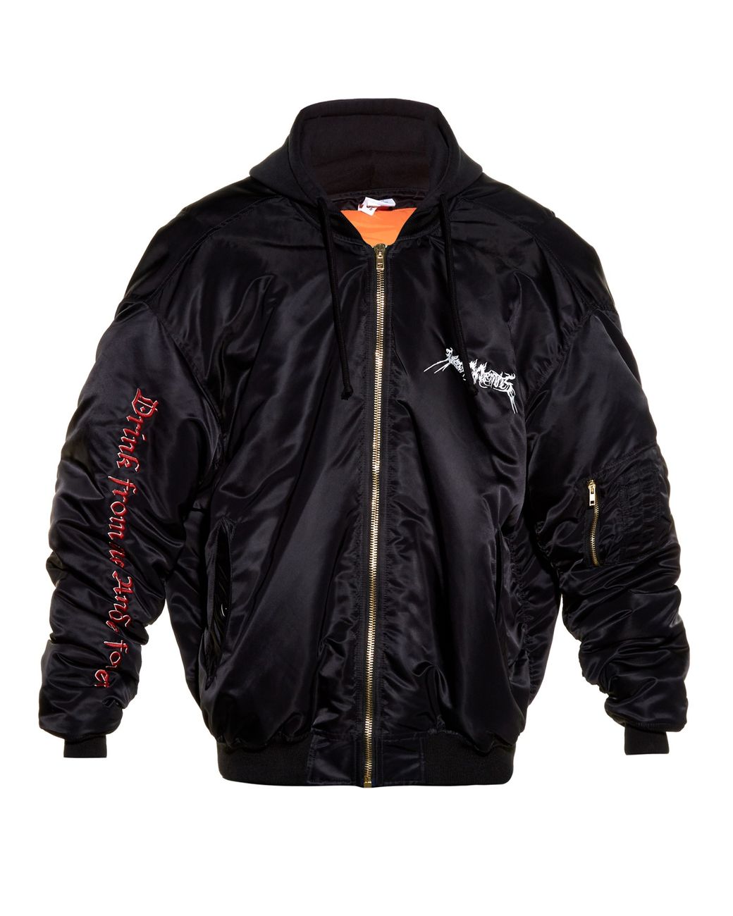 Vetements Total Darknessembroidered Shell Bomber Jacket for Men Lyst